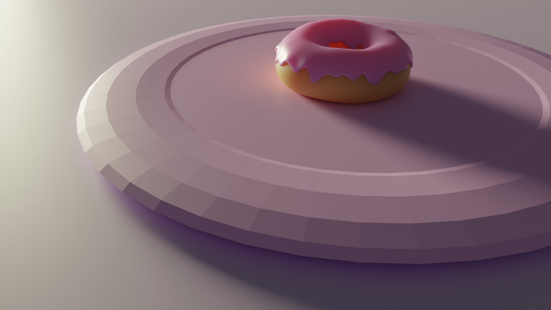 a donut with a plate preview image 1